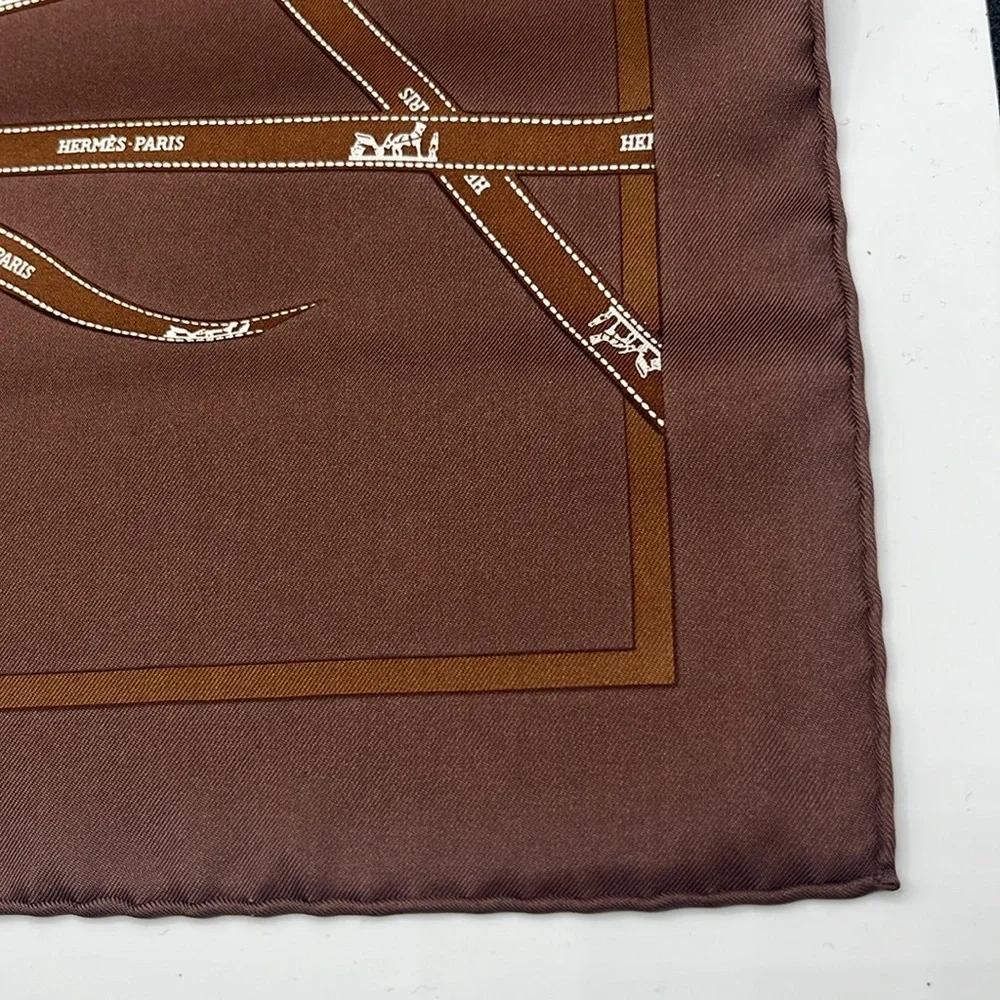 Hermes Ribbon Scarf and Box 16.5” x 16.5” - Picture 7 of 12